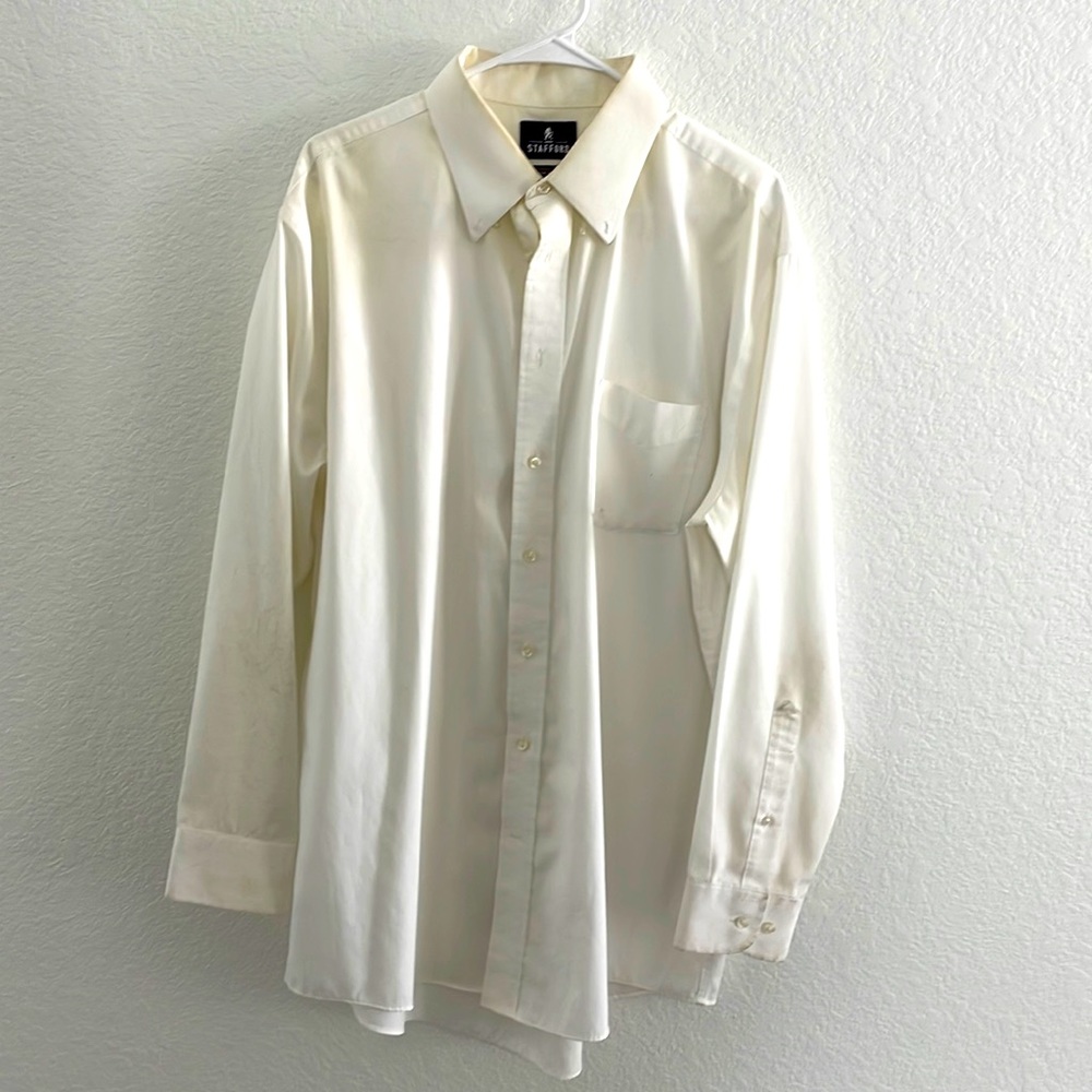 men’s white dress shirt!